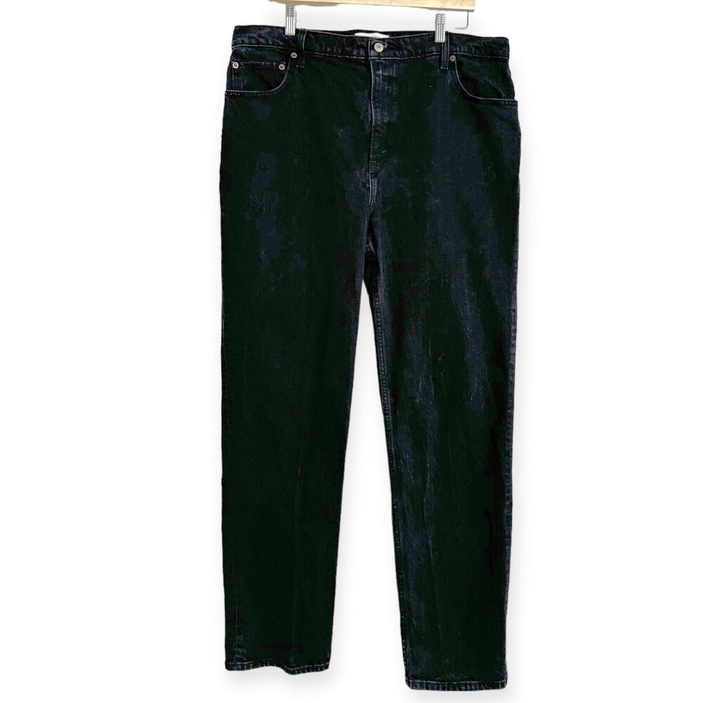 Abercrombie & Fitch Black The 90s Straight Ultra High Rise Jeans Women's 34L 18L